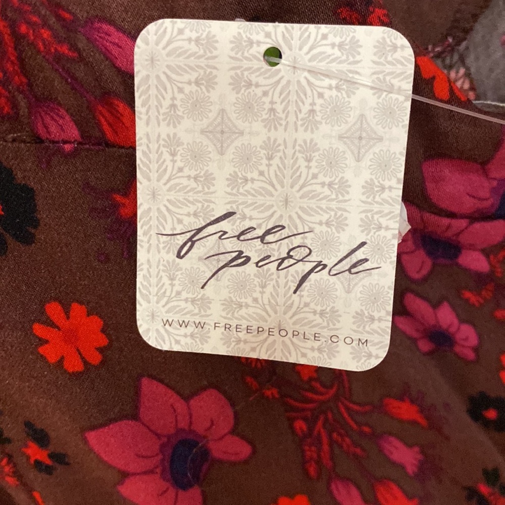 Free People Red It Takes Two Wrap Dress - Picture 9 of 14